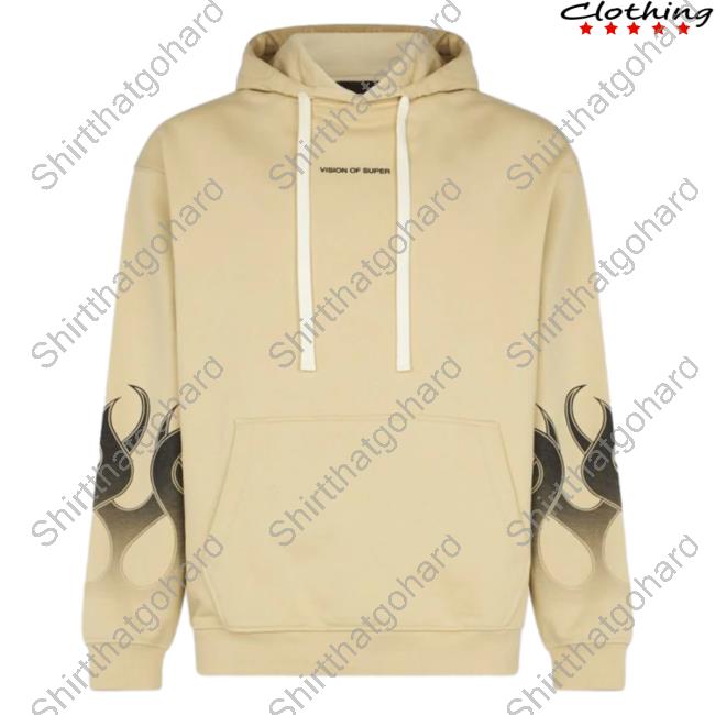 Official Vision Of Super San Sweaters With Black Gradient Flames